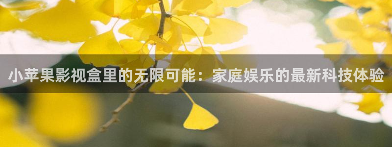 吃木瓜有什么用：小苹果影视盒里的无限可能：家庭娱乐的最新科技体验